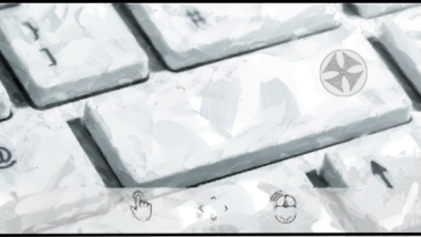 tritokreuz key on white keyboard image