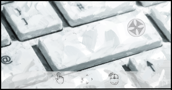 tritokreuz key on white keyboard image